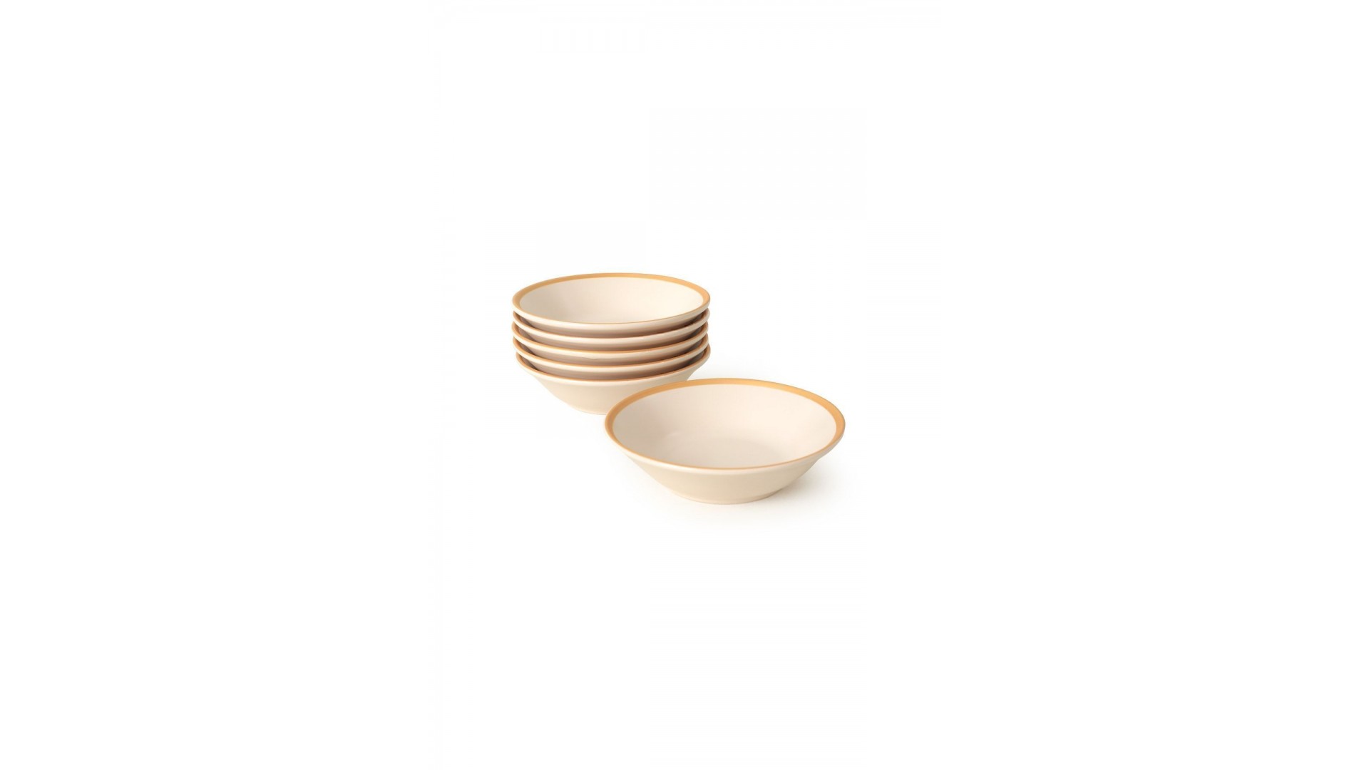 Mat Krem Gold File Hitit Yemek Tabağı 18 Cm 6 Adet - 950