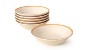 Mat Krem Gold File Hitit Yemek Tabağı 18 Cm 6 Adet - 950