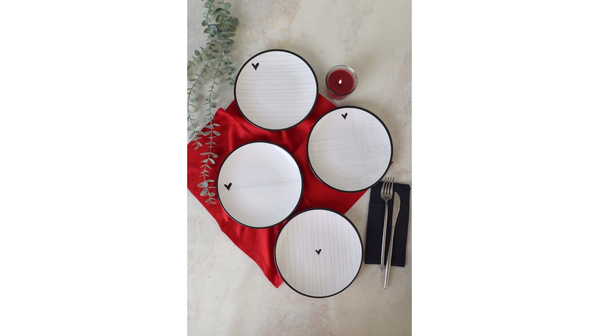Sensa Ege Pasta Tabağı 20 Cm 4 Adet 23789-92
