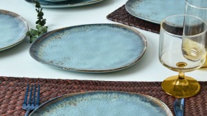 Reaktif Turkuaz Trior Pasta Tabağı 23 Cm 6 Adet 19013