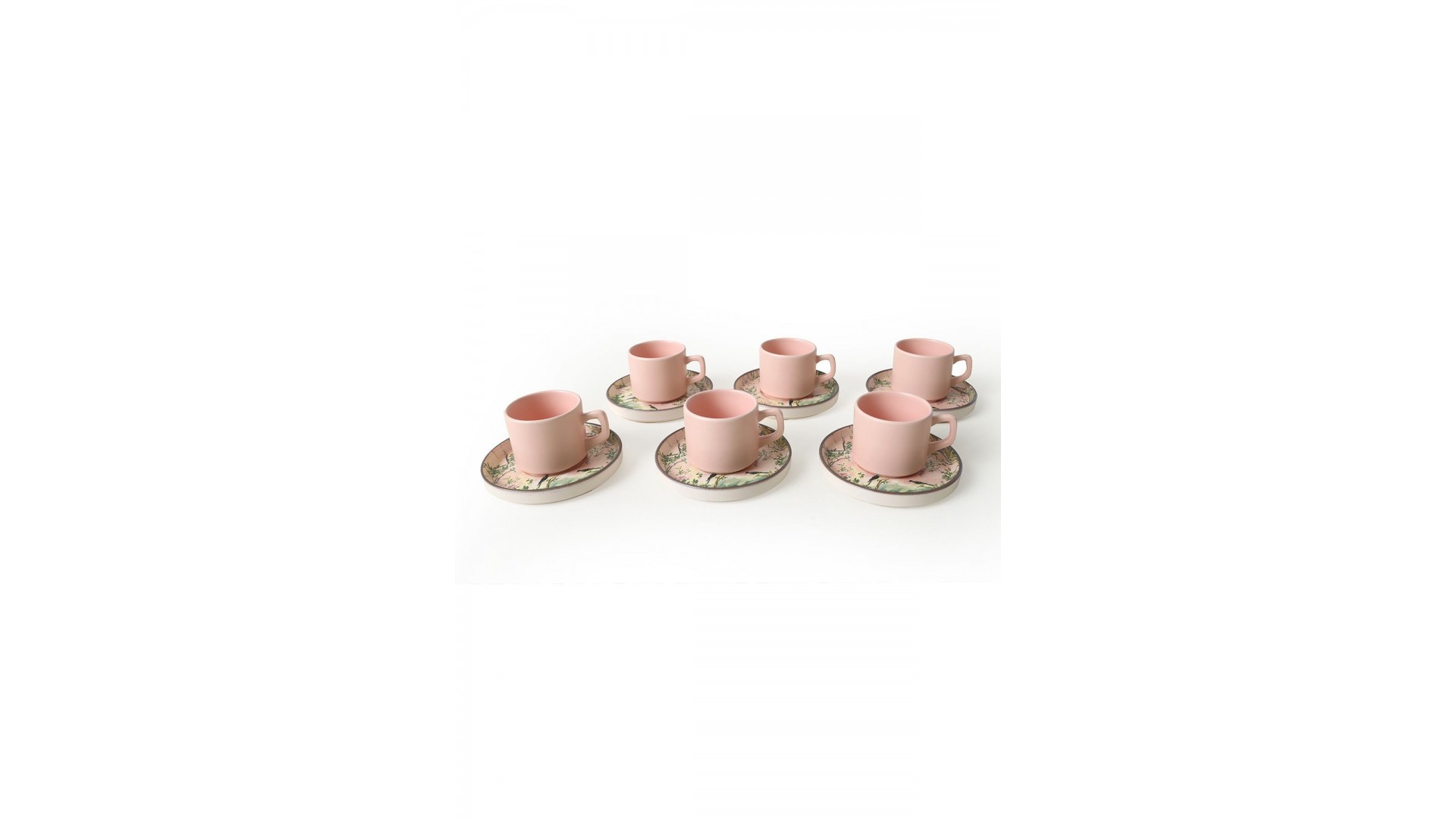 Pink Woods Stackable Çay Takımı 12 Parça 6 Kişilik 22641