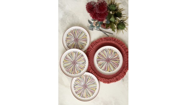 Serene Flower Nordıc Pasta Tabağı 22 Cm 4 Adet 22983