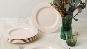 Krem Assos Servis Tabağı 28 Cm 6 Adet 030