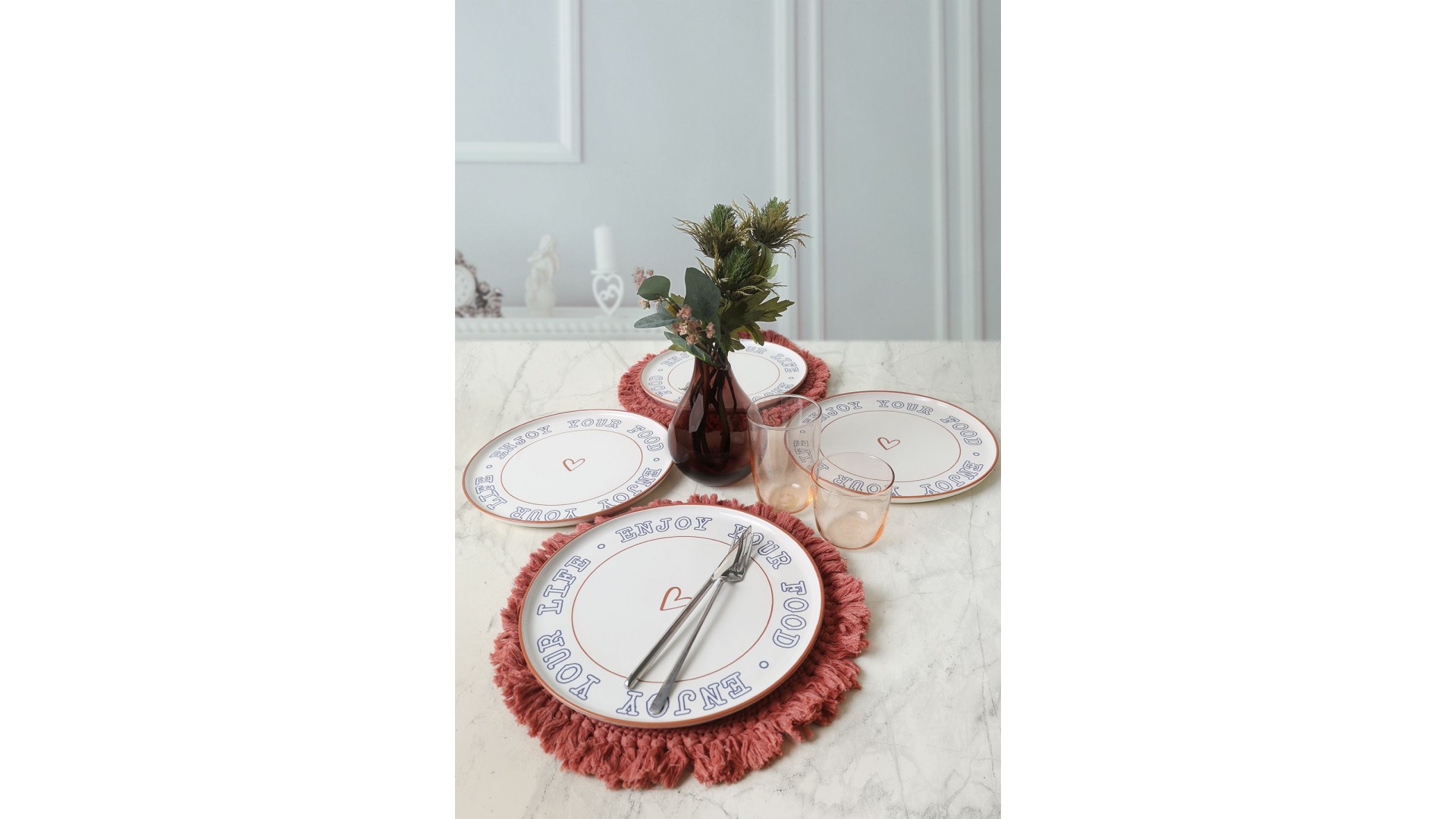 Enjoy Your Food Nordic Servis Tabağı 28 cm 4 Adet 22973