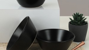 Mat Siyah Hitit Çorba Kasesi 14 Cm 6 Adet
