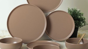Nordic Mat Toprak Taupe Yemek Takımı 18 Parça 6 Kişilik 977