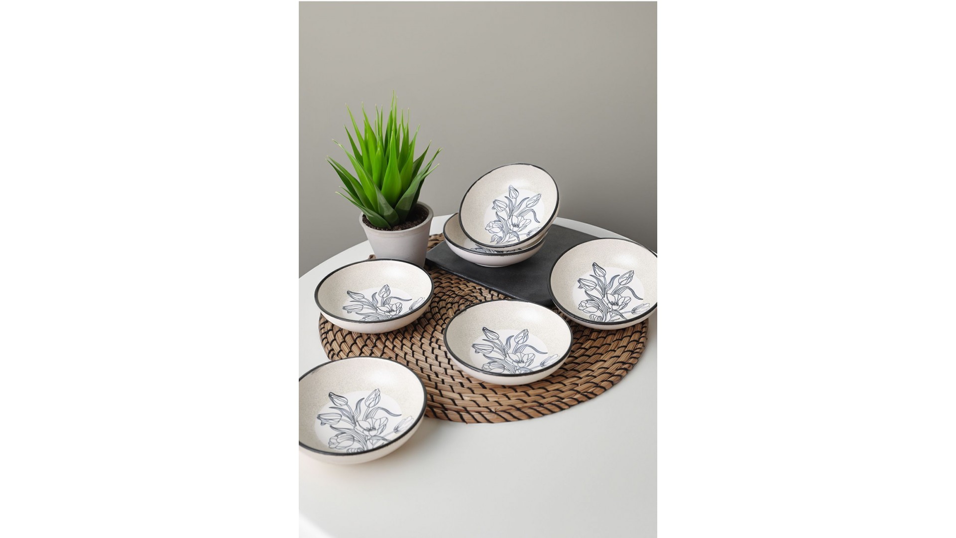 Keraart Shade Flowers Halka Sosluk / Çerezlik 13 Cm 6 Adet 21847