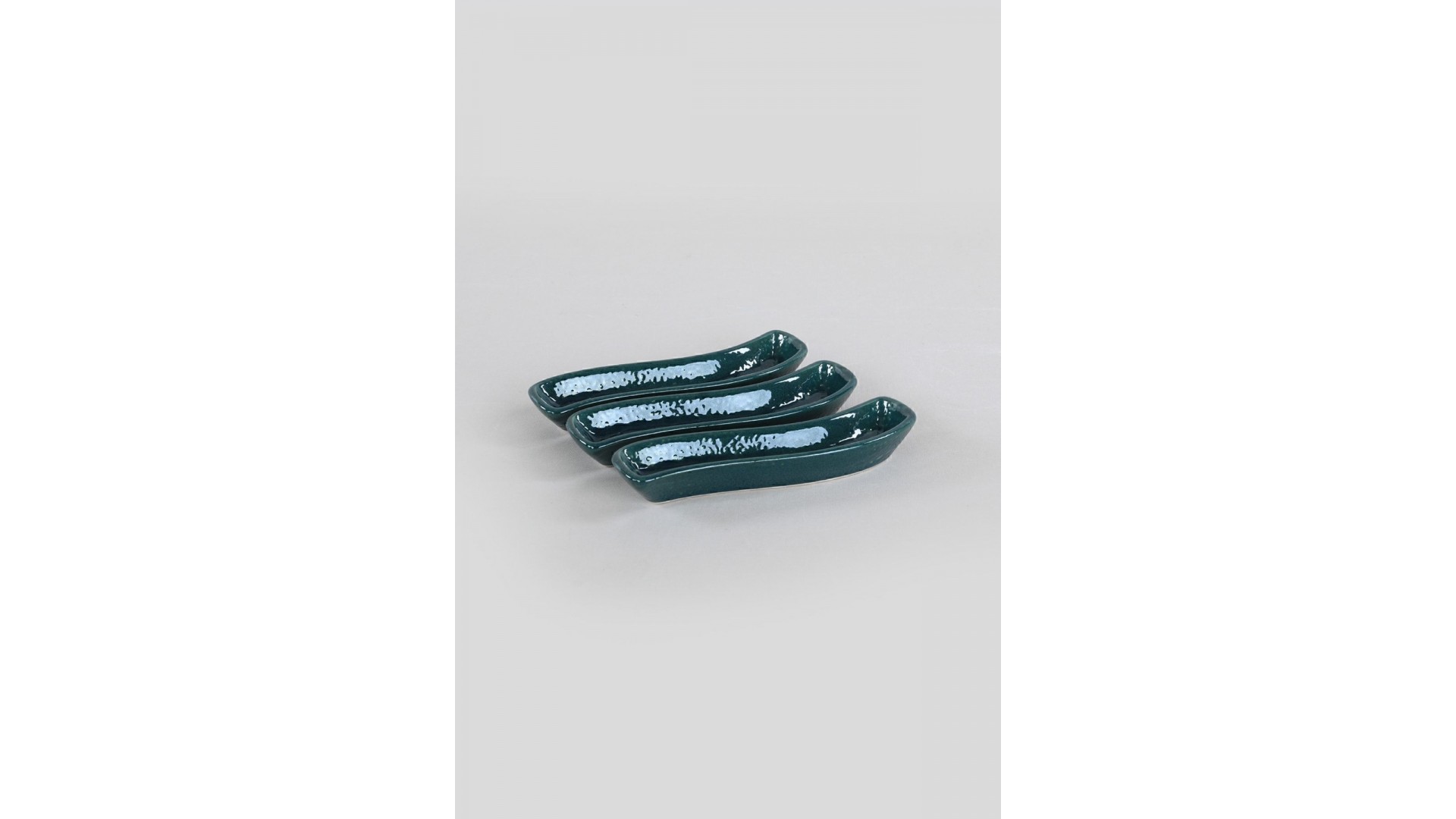 Luster Yeşil İvory Zeytinlik 3 Adet 18 Cm