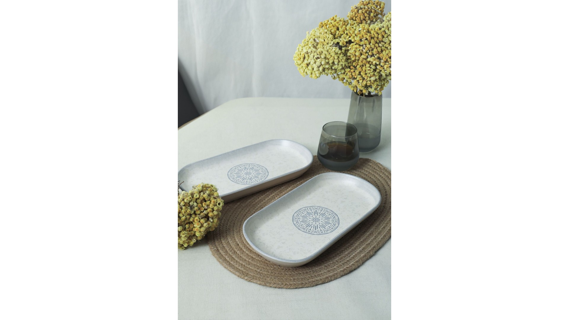 Keraart Stone Noyan Kayık Tabak 28 Cm 2 Adet 21427