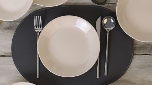 Krem Hitit Yemek Tabağı 21 Cm 6 Adet 030