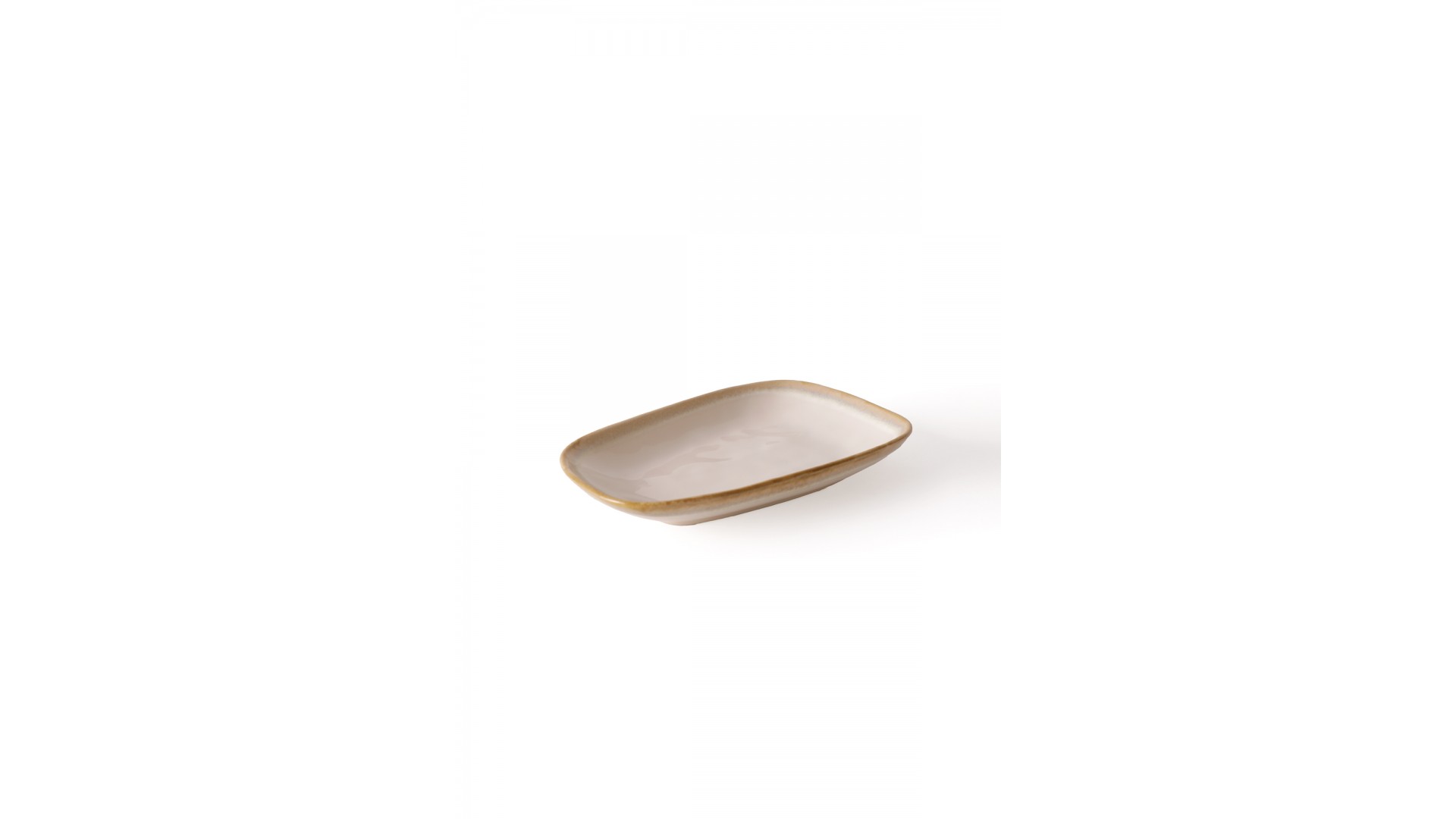 Shizen Sarı / Krem Tetra Kayık Tabak 28 Cm 2 Adet Q46-Q44