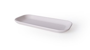 Beyaz Pergamon Kayık Tabak 26 Cm 2 Adet 006