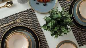 Safir Gri Yemek Takımı 6 Kişilik 24 Parça 624-995
