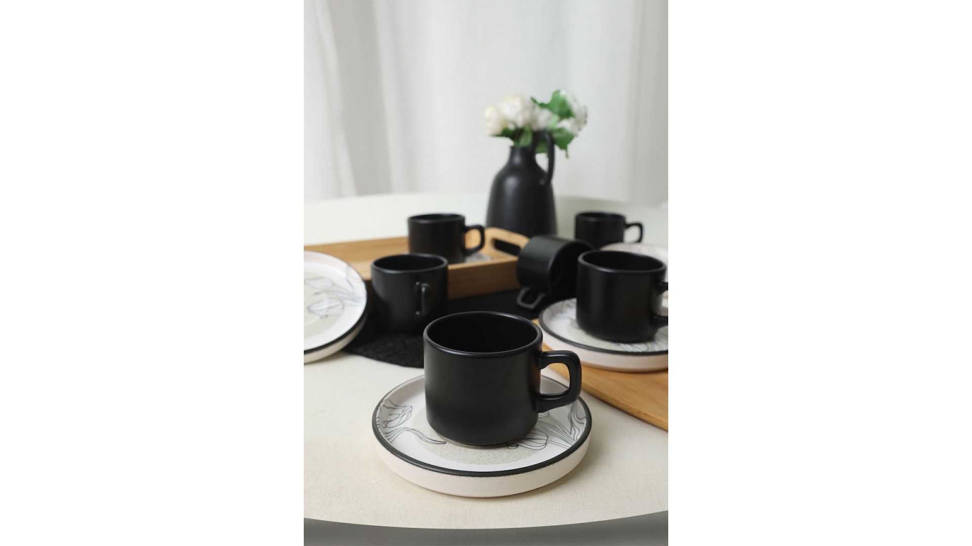 Keraart Shade Stackable Çay Takımı 12 Parça 6 Kişilik 21848