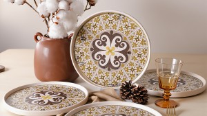 Timeless Brown Stackable Servis Tabağı 27 Cm 4 Adet 21973