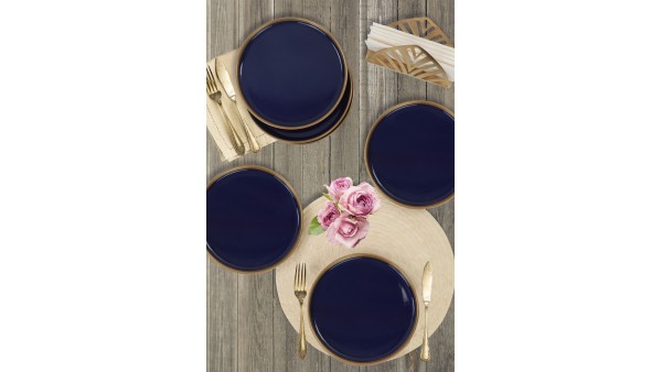 Nordic Gold Kobalt Pasta Tabağı 22 Cm 6 Adet
