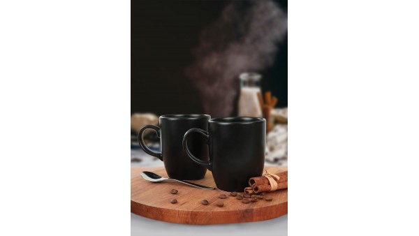 Mat Siyah Bulut Kupa 9 Cm 6 Adet