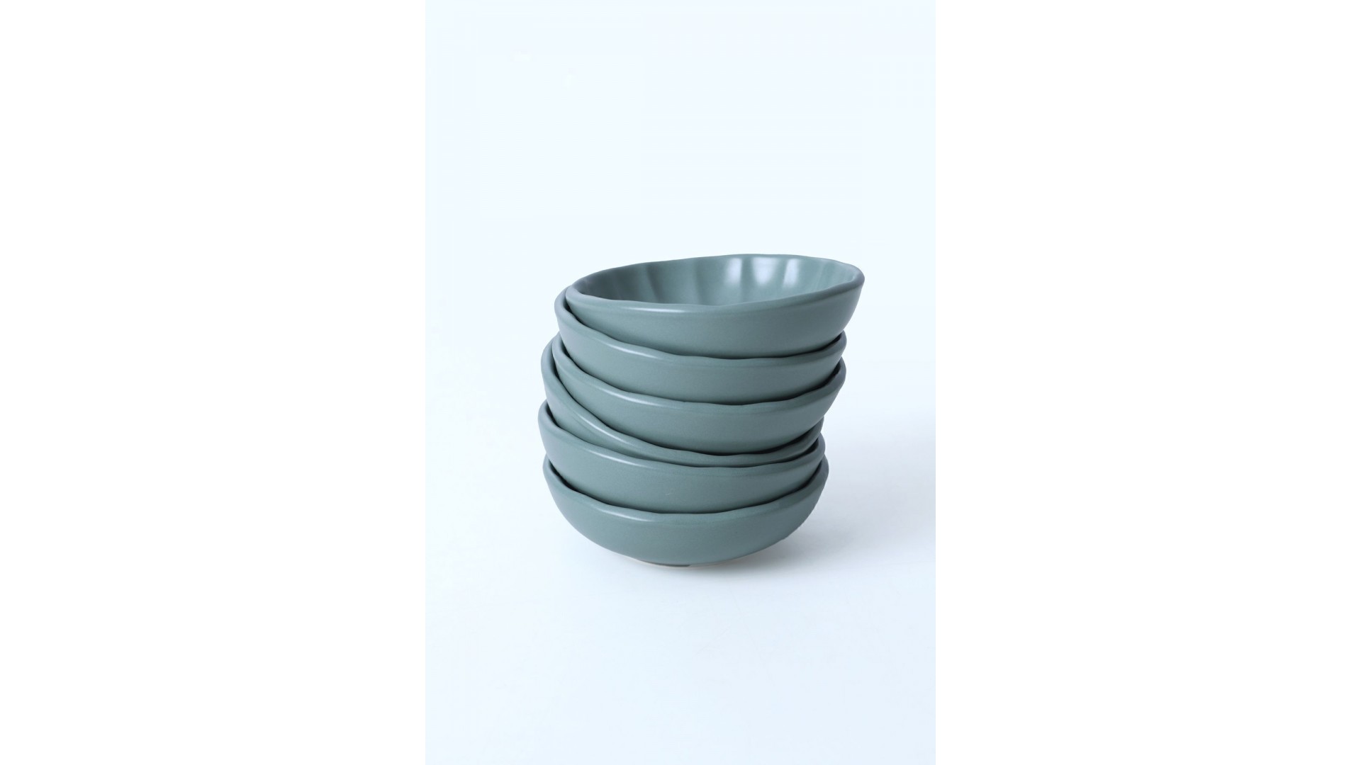 Mat Yeşil Sirius Çerezlik / Sosluk 12 Cm 6 Adet 322
