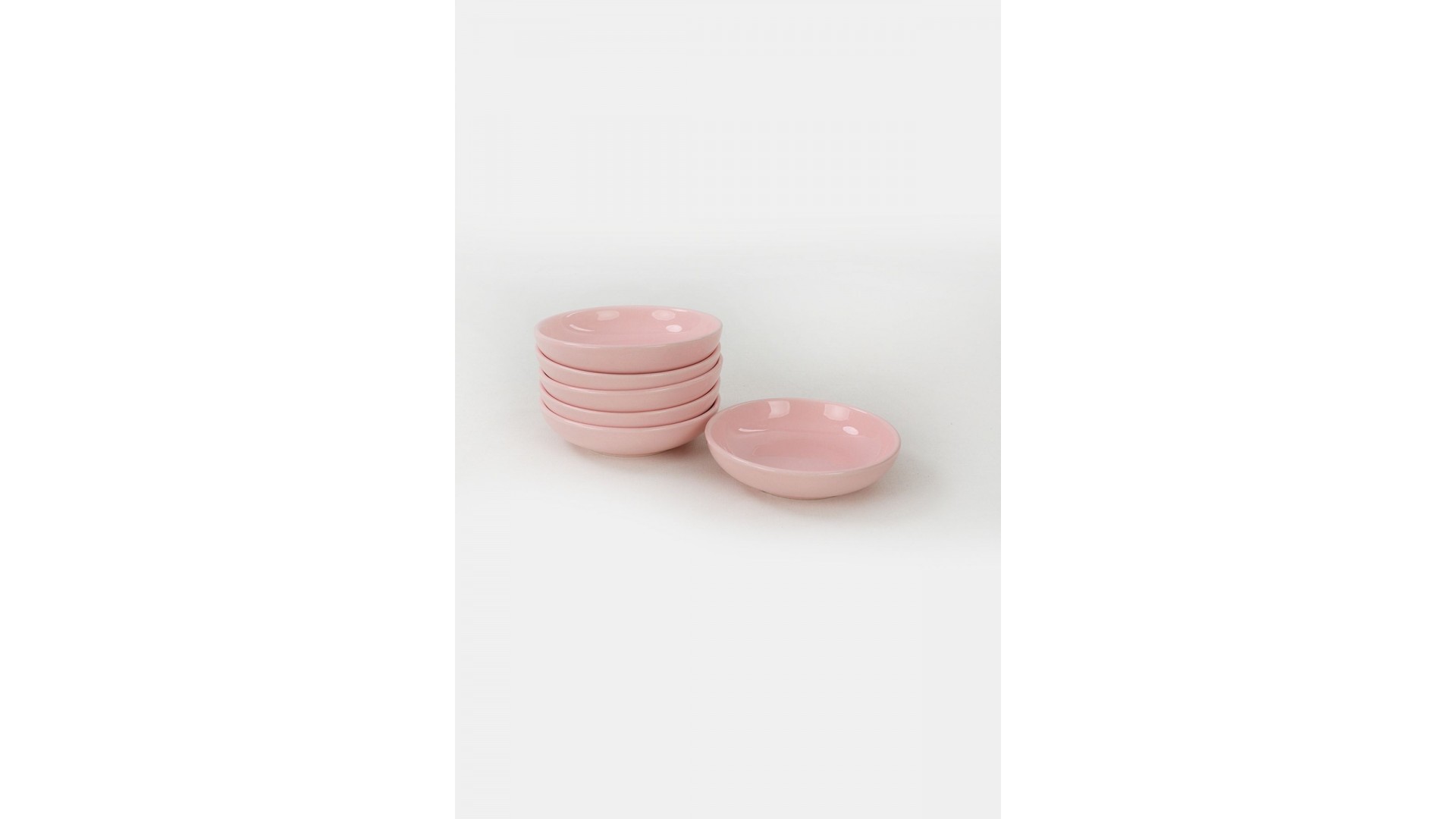 Açık Pembe Halka Çerezlik/Sosluk 13 Cm 6 Adet