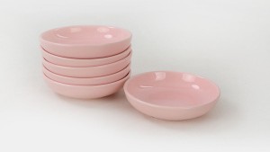 Açık Pembe Halka Çerezlik/Sosluk 13 Cm 6 Adet