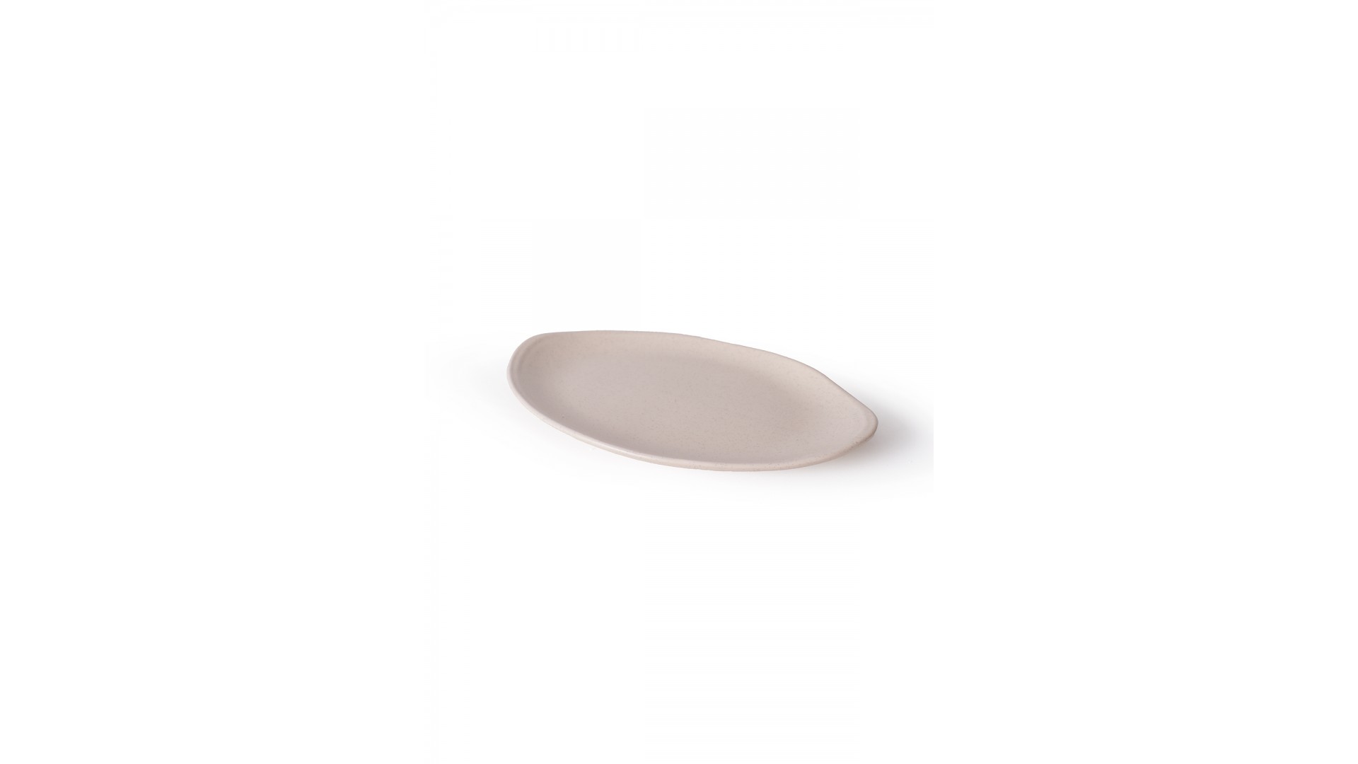 Mat Krem Bloom Kayık Tabak 31 Cm 2 Adet 040