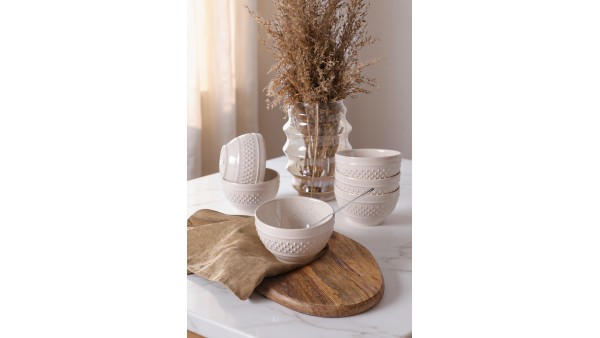 Reaktif Krem Rice Kase 11 Cm 6 Adet Q59