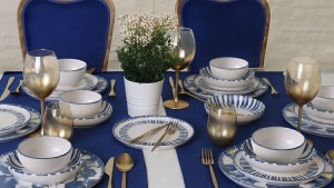 Keraart Azure Yemek Takımı 24 Parça 6 Kişilik 21423-24-25