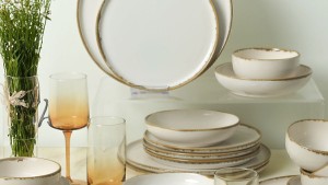 Straw Nordic Yemek Takımı 24 Parça 6 Kişilik