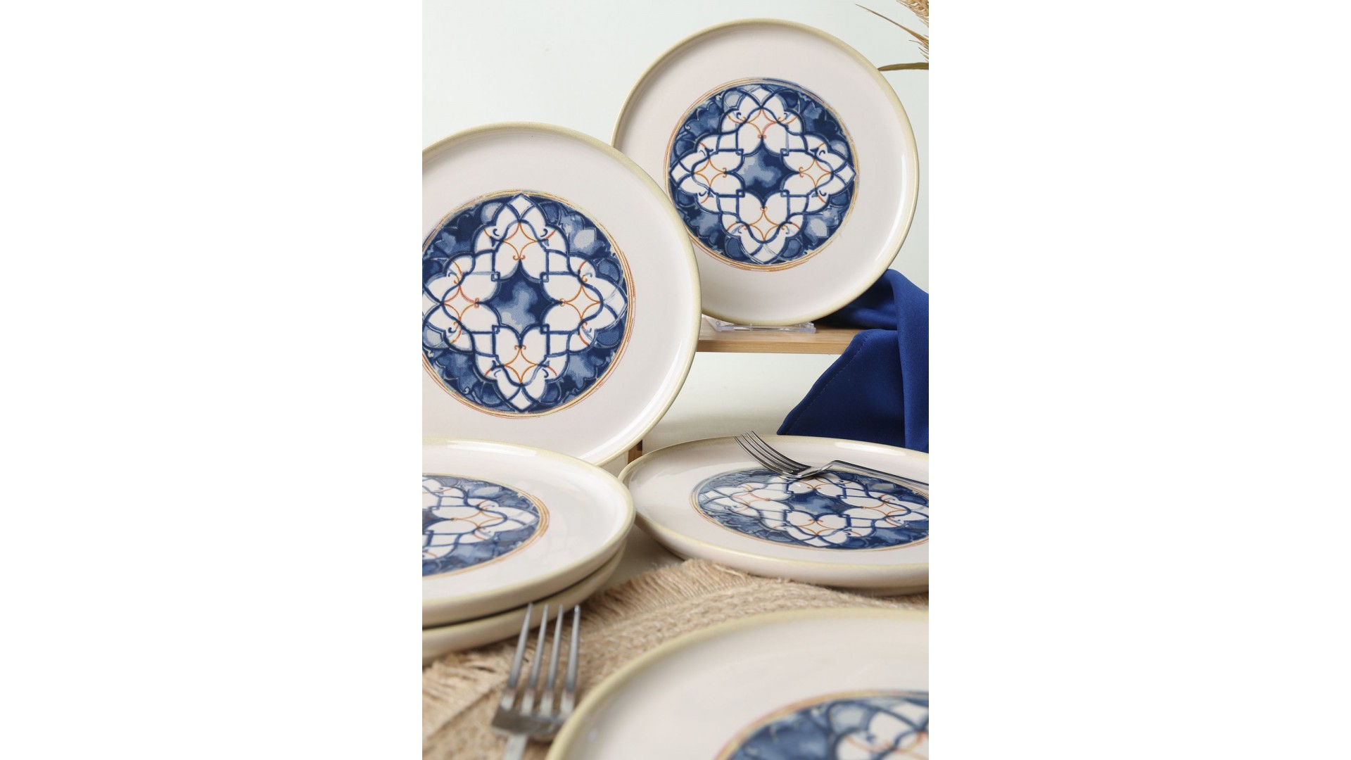 Wave Flow Nordic Pasta Tabağı 22 Cm 6 Adet 22748