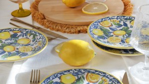 Lemon Glow Ege Pasta Tabağı 20 Cm 4 Parça 22637