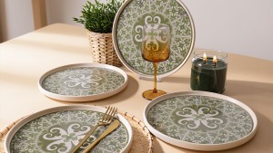Timeless Green Stackable Servis Tabağı 27 Cm 4 Adet 21975