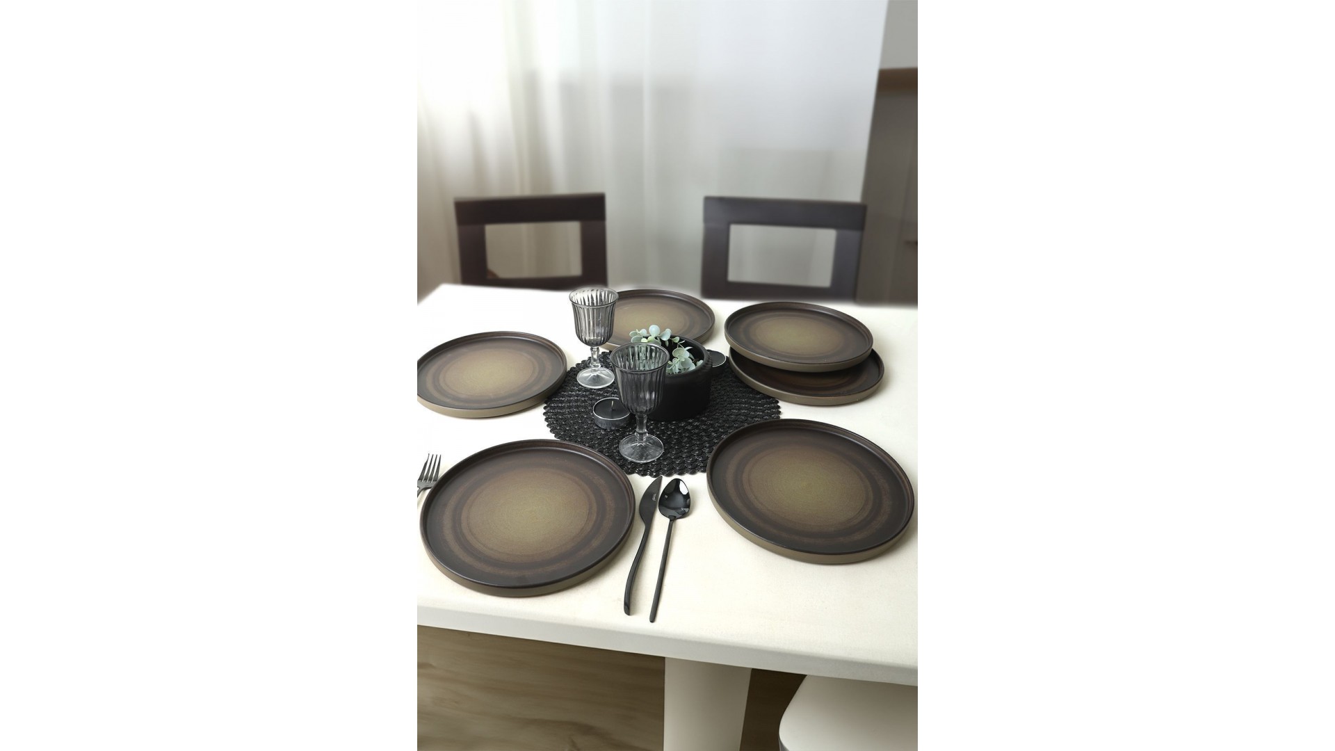 Keraart Vintage Stackable Servis Tabağı 27 Cm 6 Adet 21781