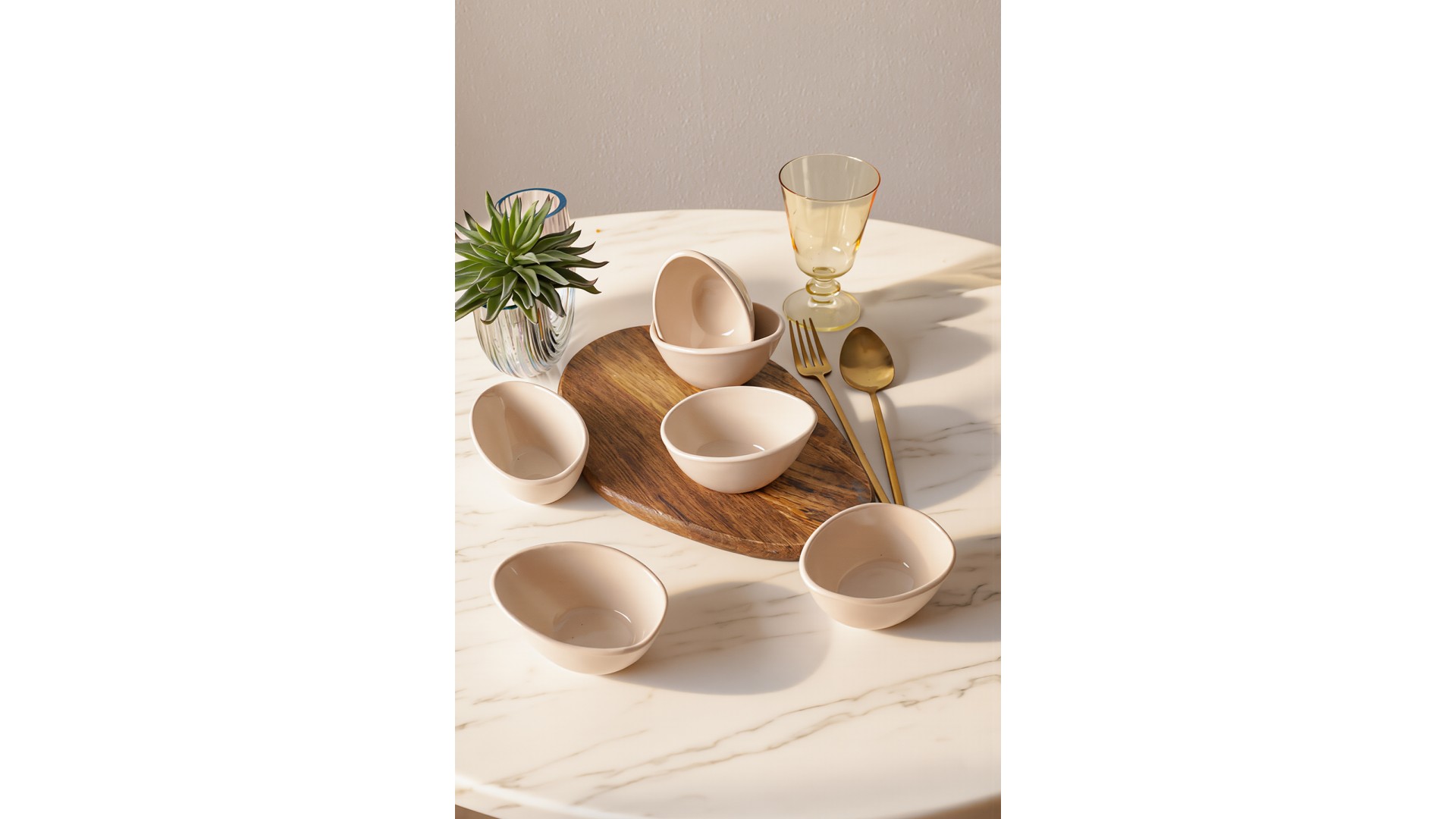 Krem Ephesus Çerezlik / Sosluk 10 Cm 6 Adet 030