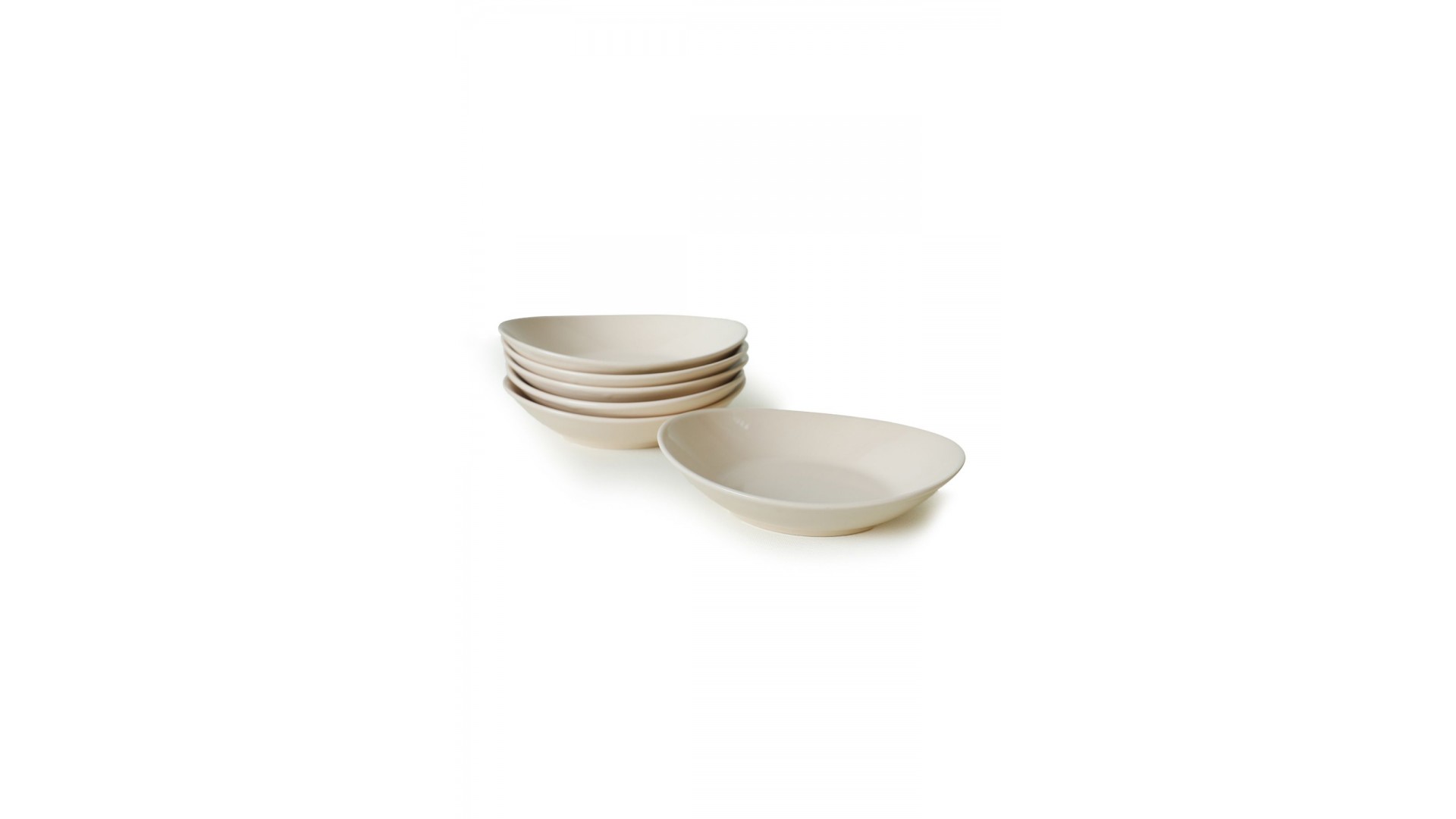Krem Stella Yemek Tabağı 22 Cm 6 Adet 030