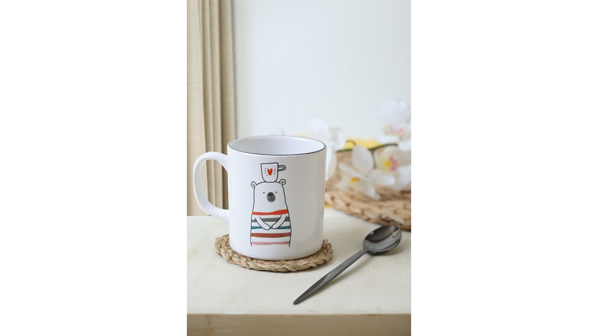 Keraart I Love Coffee Silindir Kupa 10 Cm