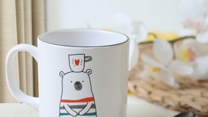 Keraart I Love Coffee Silindir Kupa 10 Cm