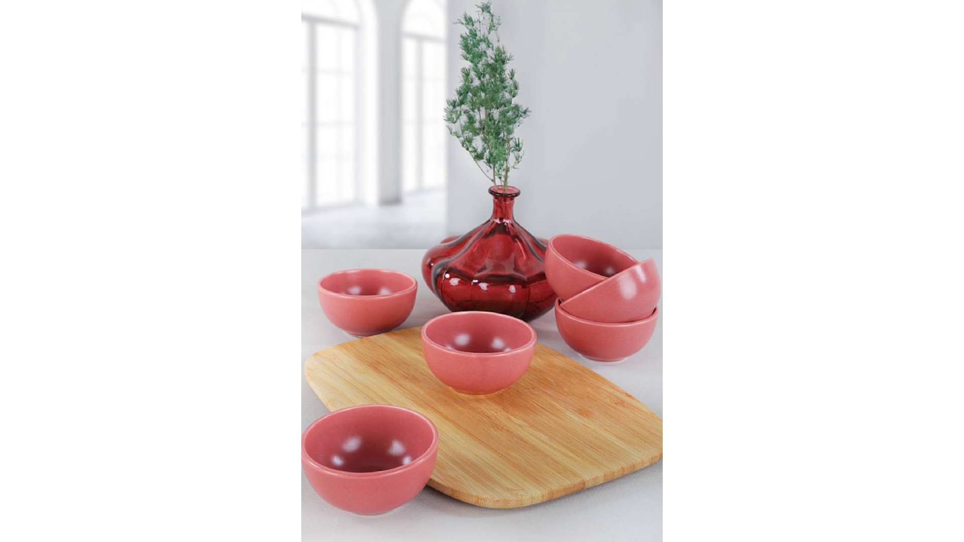 Bulut Mat Gül Kurusu Çerezlik/Sosluk 8 Cm 6 Adet