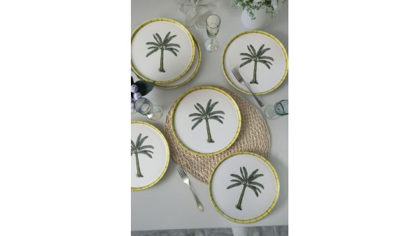 Palmiye Nordic Servis Tabağı 28 Cm 6 Adet 22642