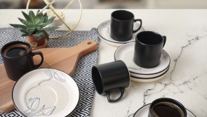 Keraart Shade Flowers Nordic Kahve Takımı 12 Parça 6 Kişilik 21848