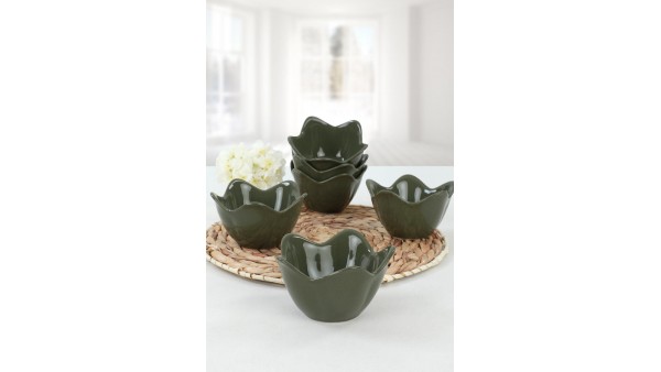 Koyu Yeşil Zambak Çerezlik 12 Cm 6 Adet