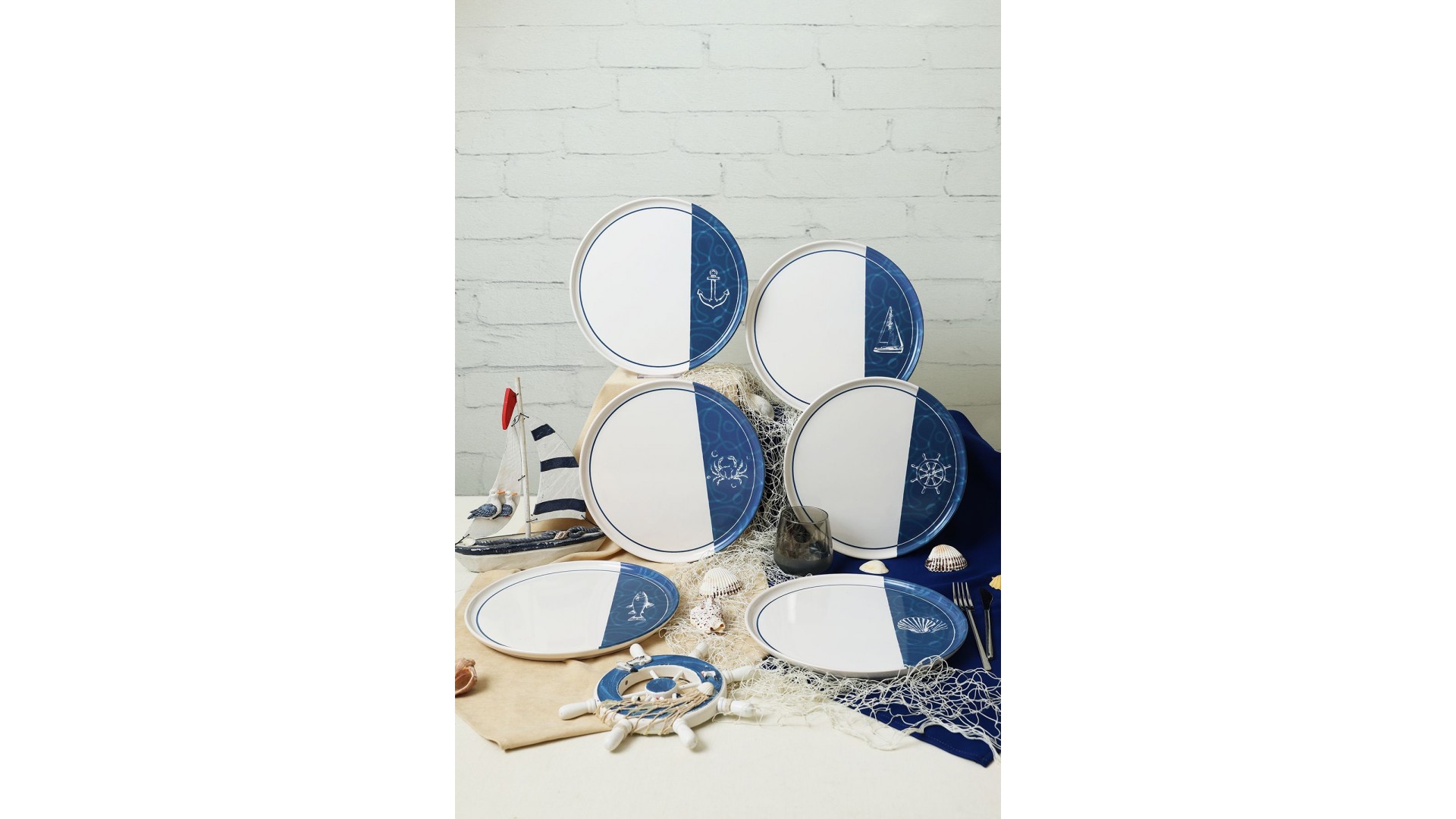 Bodrum Serisi Nordıc Servis Tabağı 28 Cm 6 Adet 22914-17