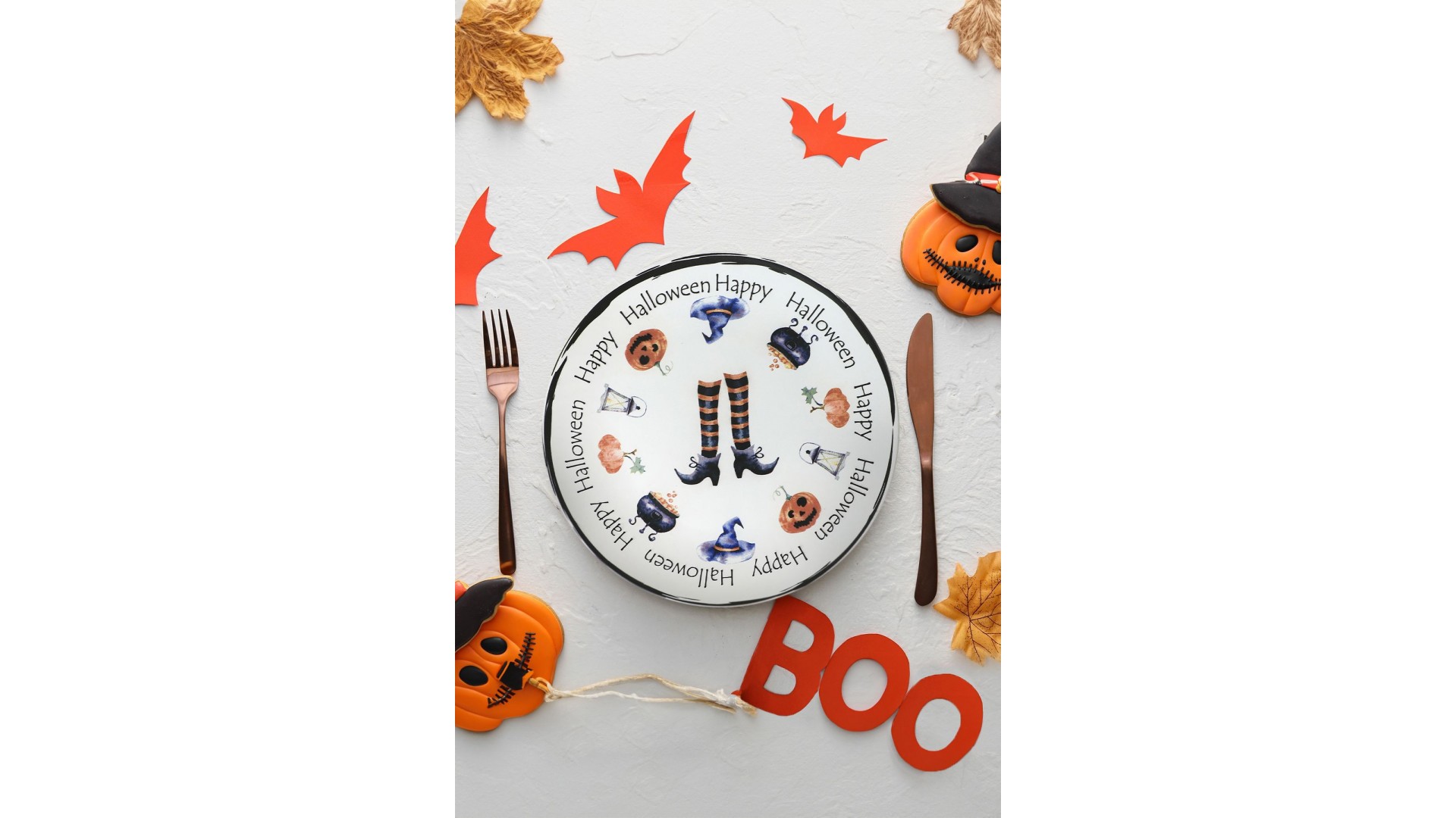 Keraart Halloween Happy Servis Tabağı 26 Cm 19950