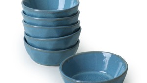 Granit Turkuaz Kristal Çerezlik / Sosluk 12 Cm 6 Adet Q07