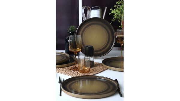 Keraart Vintage Vibe Stackable Servis Tabağı 27 Cm 6 Adet 21781