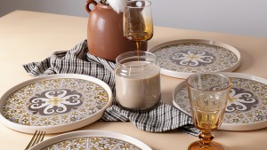 Timeless Brown Stackable Servis Tabağı 27 Cm 4 Adet 21973