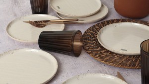 Deep Collection Mottolu Pasta Tabağı 22 cm 6 Adet 22650-55