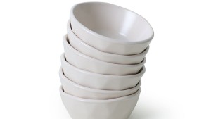 Mat Krem Kristal Çerezlik / Sosluk 12 Cm 6 Adet 950