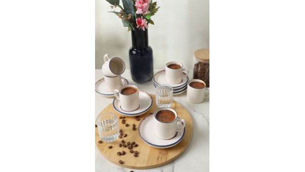 Marine Wonders Nordic Kahve Takımı 12 Parça 6 Kişilik 22741-22905