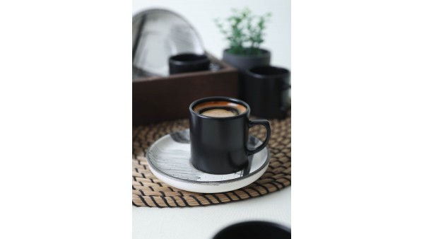 Keraart Shadowy Nordic Kahve Takımı 12 Parça 6 Kişilik 21784