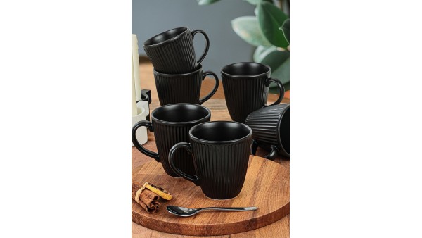 Mat Siyah Myra Kupa 10 Cm 6 Adet